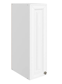 Шкаф на кухню Мишель L200 H720 (1 дв. гл.) эмаль (белый/белый) в Магадане - предосмотр