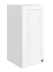 Шкаф навесной Мишель L300 H720 (1 дв. гл.) эмаль (белый/белый) в Магадане