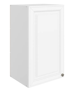 Кухонный шкаф Мишель L400 H720 (1 дв. гл.) эмаль (белый/белый) в Магадане