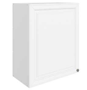 Кухонный навесной шкаф Мишель L600 H720 (1 дв. гл.) эмаль (белый/белый) в Магадане - предосмотр