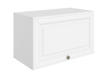 Шкаф на кухню Мишель L600 Н360 (1 дв. гл.) эмаль (белый/белый) в Магадане - предосмотр