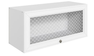 Кухонный навесной шкаф Мишель L800 Н360 (1 дв. рам.) эмаль (белый/белый) в Магадане