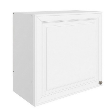 Навесной шкаф Мишель под вытяжку L600 H566 (1 дв. гл.) эмаль (белый/белый) в Магадане - изображение