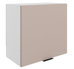 Шкаф навесной под вытяжку Стоун L600 Н566 (1 дв. гл.) (белый/грей софттач) в Магадане - предосмотр