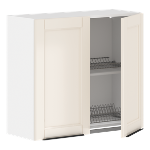 Кухонный шкаф навесной с посудосушителем SICILIA Бежевый MHSU 8072.1C (800х320х720) в Магадане