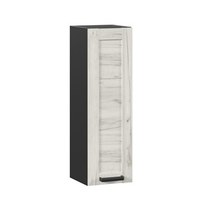 Навесной кухонный шкаф 300 высокий Винченца ЛД 234.410.000.081, Чёрный/Дуб Крафт белый в Магадане