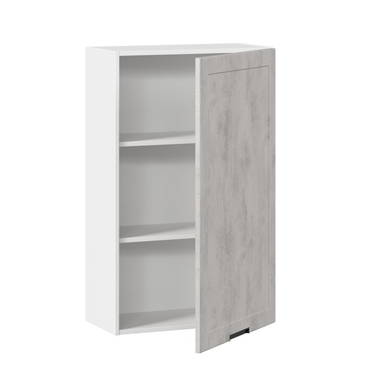 Навесной кухонный шкаф 600 высокий Джамис ЛД 296.450.000.028, Белый/Белый камень в Магадане - изображение 1