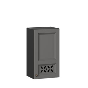 Кухонный шкаф Амели-3 400 ЛД 299.320.000.025, Черный/Оникс серый в Магадане - предосмотр