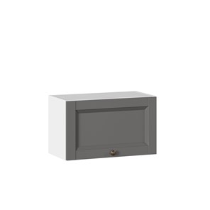 Кухонный шкаф Амели-3 600 горизонтальный ЛД 299.710.000.061, Белый/Оникс серый в Магадане