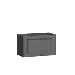 Кухонный шкаф Амели-3 600 горизонтальный ЛД 299.710.000.062, Черный/Оникс серый в Магадане