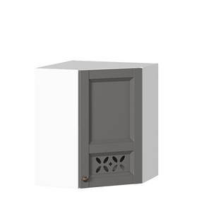 Шкаф кухонный Амели-3 угловой 600 ЛД 299.610.000.055, Белый/Оникс серый в Магадане - предосмотр