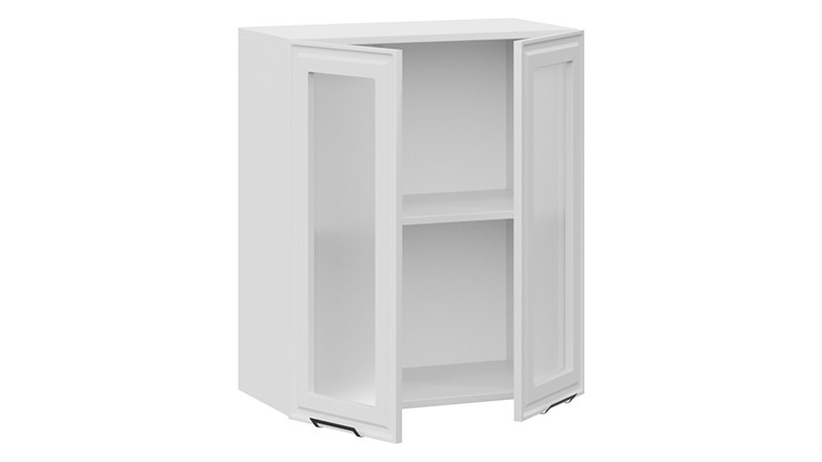 Шкаф настенный Белладжио 1В6С (Белый, Фон белый) в Магадане - изображение 1