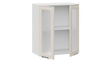 Навесной кухонный шкаф Белладжио 1В6С (Белый, Софт панакота) в Магадане - предосмотр 1