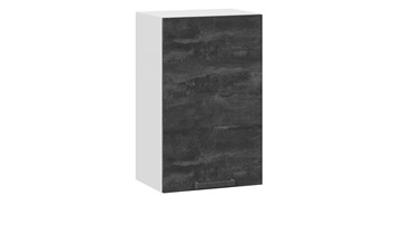 Навесной шкаф Детройт 1В45 (Белый/Угольный Камень) в Магадане