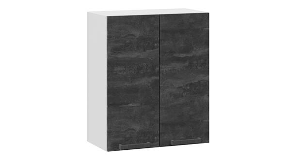 Шкаф навесной Детройт 1В6 (Белый/Угольный Камень) в Магадане - изображение