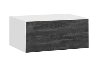 Навесной кухонный шкаф Детройт 1В8ГП (Белый/Угольный Камень) в Магадане - предосмотр