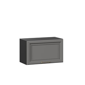 Навесной кухонный шкаф Джелатто 600 горизонтальный ЛД 241.710.000.161, Черный/Оникс серый в Магадане - предосмотр