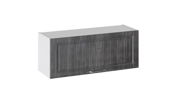 Кухонный навесной шкаф Прованс (Белый глянец/Санторини темный) В_36-90_1ДО в Магадане - изображение