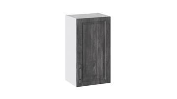 Кухонный навесной шкаф Прованс (Белый глянец/Санторини темный) В_72-40_1ДР в Магадане