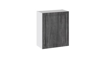 Кухонный навесной шкаф Прованс (Белый глянец/Санторини темный) В_72-60_1ДР в Магадане