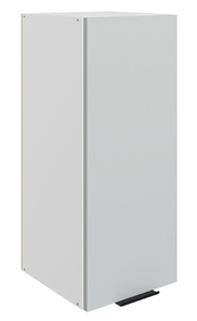 Кухонный шкаф Стоун L300 Н720 (1 дв. гл.) (белый/лайт грей софттач) в Магадане