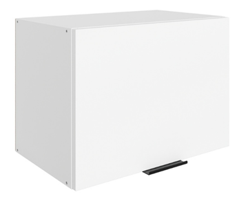 Шкаф навесной Стоун L500 Н360 (1 дв. гл.) (белый/джелато софттач) в Магадане - предосмотр