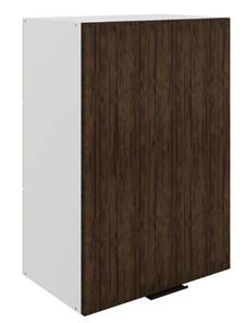 Шкаф на кухню Стоун L500 Н720 (1 дв. гл.) (белый/палисандр) в Магадане