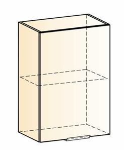 Кухонный шкаф Стоун L500 Н720 (1 дв. гл.) (белый/полынь софттач) в Магадане - предосмотр 1