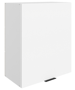 Шкаф настенный Стоун L600 Н720 (1 дв. гл.) (белый/джелато софттач) в Магадане