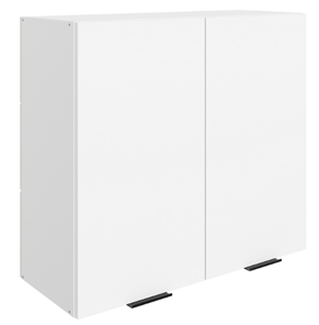 Навесной кухонный шкаф Стоун L800 Н720 (2 дв. гл.) (белый/джелато софттач) в Магадане