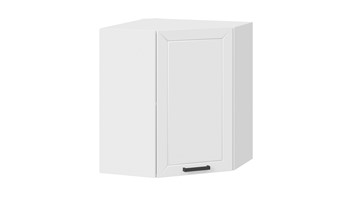 Настенный угловой шкаф Лорас 1В6У (Белый/Холст белый) в Магадане - предосмотр