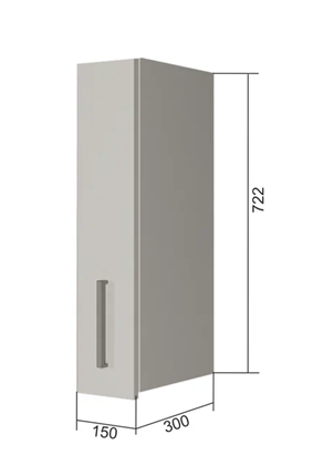 Кухонный шкаф В7 15, Бетон пайн/Белый в Магадане - изображение