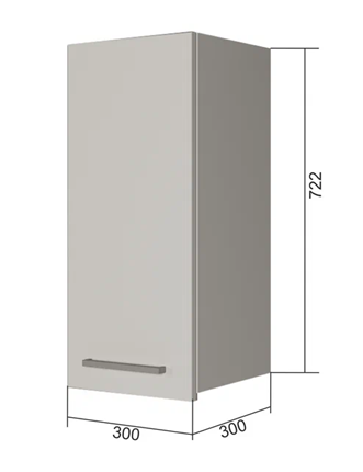 Шкаф кухонный В7 30, Бетон пайн/Антрацит в Магадане - изображение