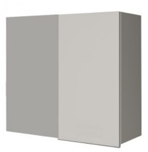 Кухонный навесной шкаф ВУП 780 Белое гладкое Ламарти/Антрацит в Магадане - предосмотр