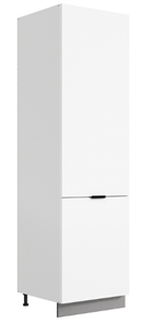 Шкаф-пенал Стоун 2 L600 (2 дв.гл.) (белый/джелато софттач) в Магадане