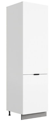 Шкаф-пенал Стоун 2 L600 (2 дв.гл.) (белый/джелато софттач) в Магадане - изображение