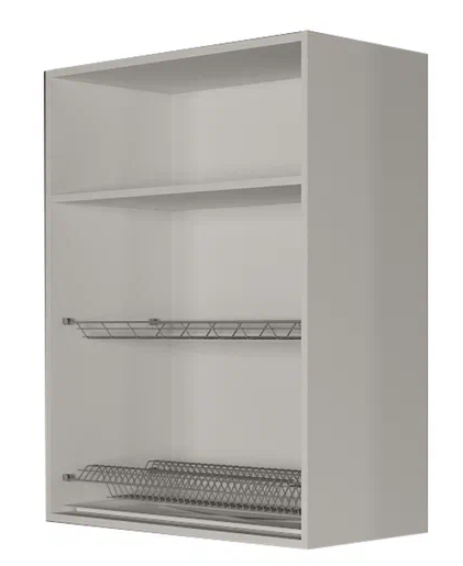 Сушильный шкаф для посуды ВС9 80, МДФ Черный матовый/Антрацит в Магадане - изображение 1