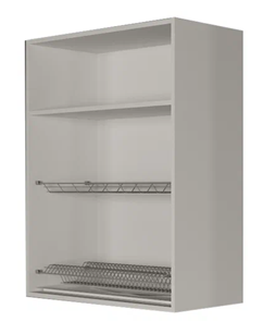 Сушильный шкаф на кухню ВС9 80, МДФ Черный матовый/Белый в Магадане - предосмотр 1