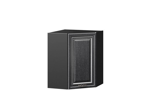 Угловой навесной шкаф Италия, ЛД 275.616, дуб темный в Магадане - изображение