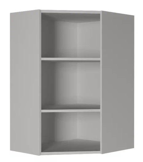 Кухонный угловой шкаф ВУ9, Сатин/Белый в Магадане - изображение 1