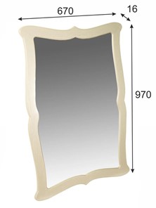 Зеркало настенное Берже 23 (слоновая кость) в Магадане - предосмотр 5