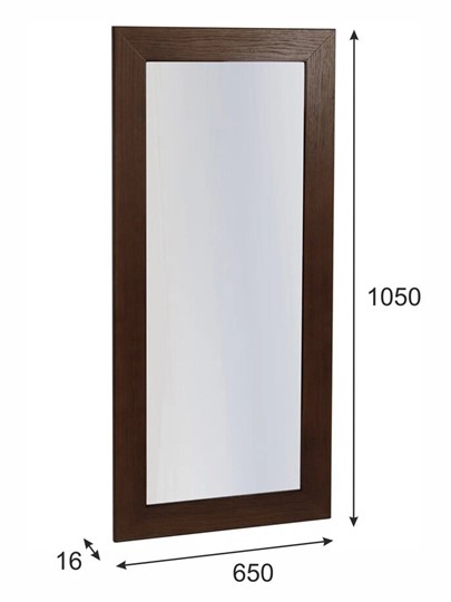 Зеркало настенное Берже 24-105 (Темно-коричневый) в Магадане - изображение 3