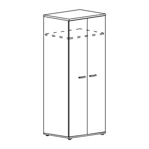 Шкаф для одежды глубокий Albero (78х59х193) в Магадане