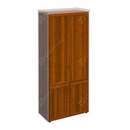 Шкаф для документов закрытый Мастер, темный орех (90х45х208) МТ 318 в Магадане - изображение