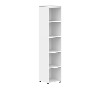 Высокий шкаф колонна MORRIS Дуб Базель/Белый MHC 42 (429х423х1956) в Магадане - предосмотр