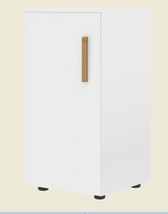 Шкаф колонна низкий с глухой левой дверью FORTA Белый FLC 40.1 (L) (399х404х801) в Магадане - изображение