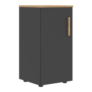 Низкий шкаф колонна с глухой дверью левой FORTA Графит-Дуб Гамильтон  FLC 40.1 (L) (399х404х801) в Магадане - предосмотр