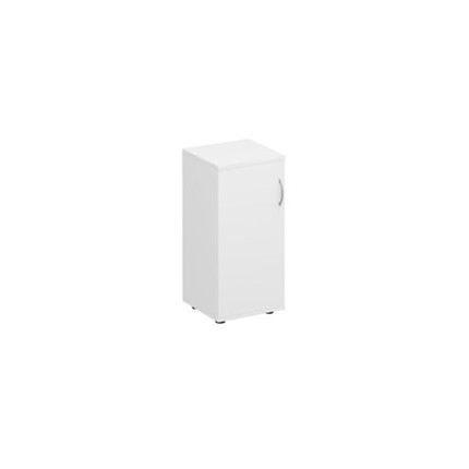 Шкаф для документов низкий узкий закрытый Комфорт, белый премиум (40х38х84) К 508 в Магадане - изображение