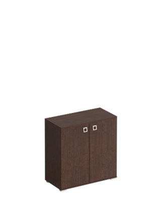 Шкаф для документов низкий закрытый Cosmo, венге Виктория (90,2х44,2х89,7) КС 308 в Магадане - изображение