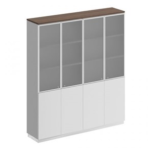 Шкаф для документов со стеклянными дверьми Speech Cube (180.2x40x203.4) СИ 315 ДГ БП ДГ/ХР в Магадане